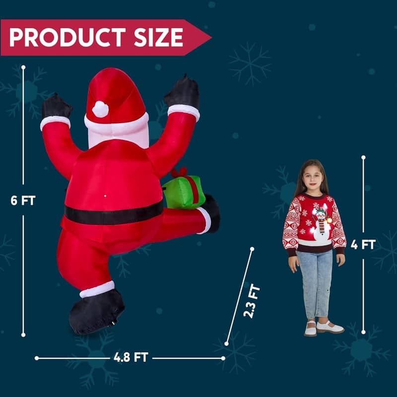 Climbing Santa Inflatable