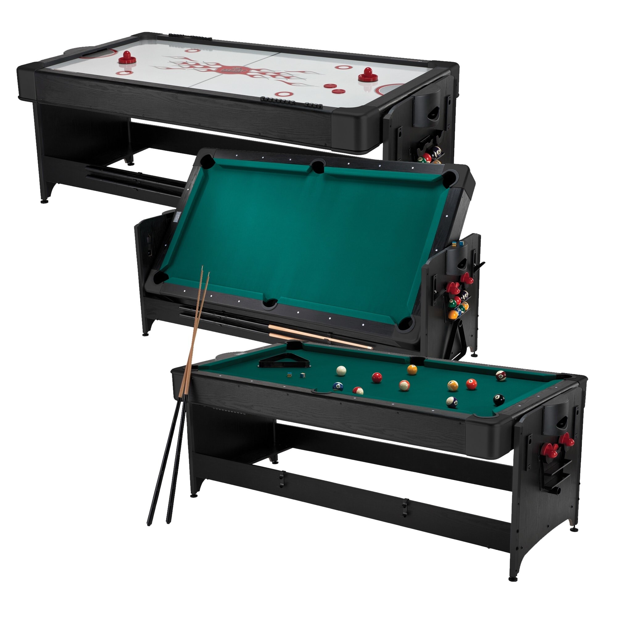 Shop Fat Cat Original Pockey 2 In 1 Game Table Billiard And Air