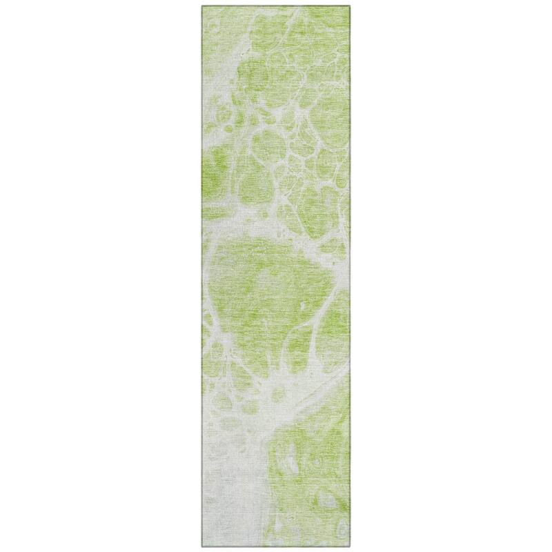 Machine Washable Indoor/ Outdoor Chantille Abstract Contemporary Rug