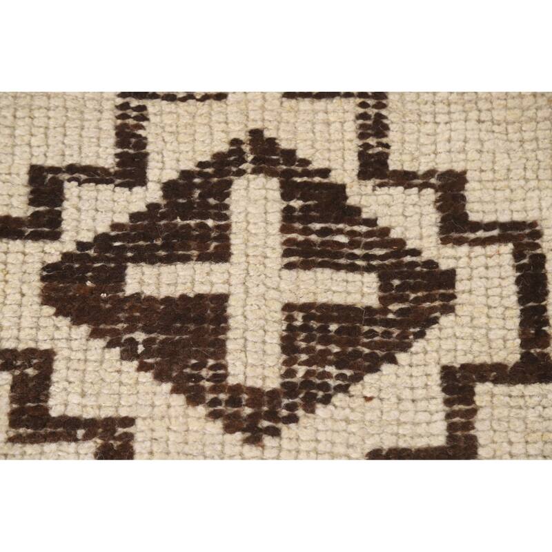 Turkish Anatolian Runner Rug Natural Dye Hand-knotted Wool Carpet - 2'11"x 10'8"