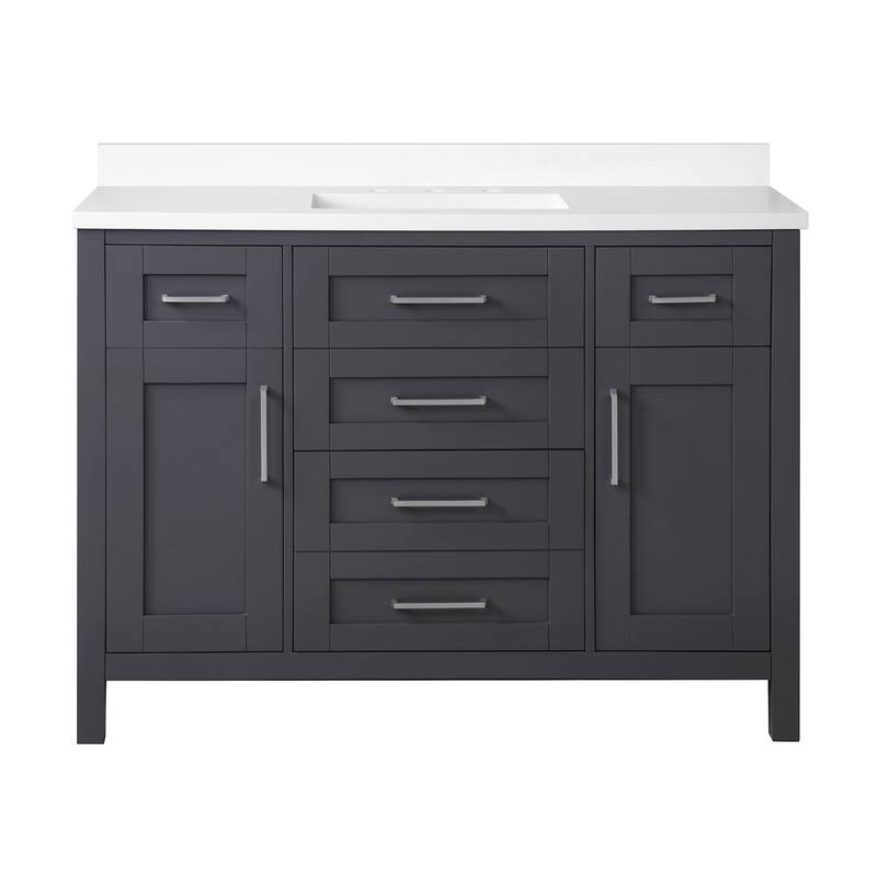 OVE Decors Tahoe Dark Charcoal Vanity with Mirror