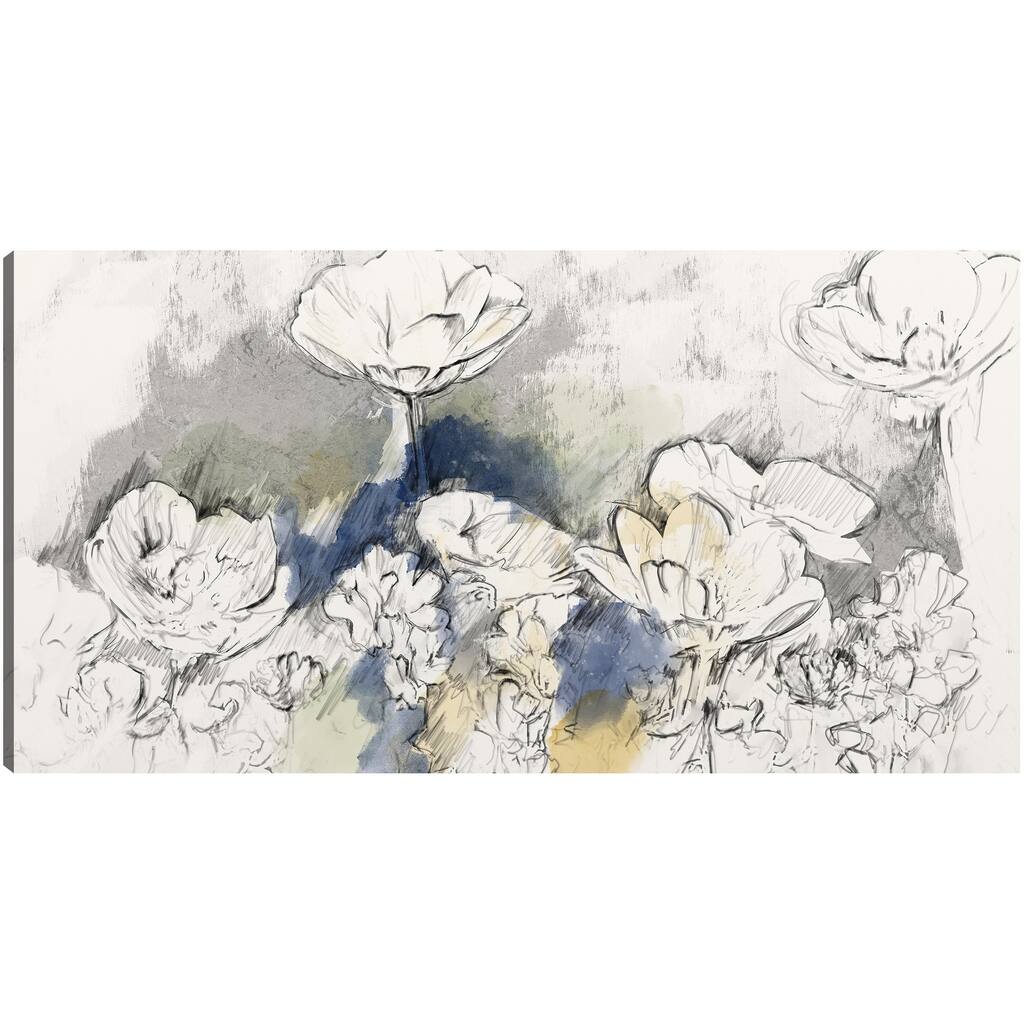 Wildflower Study By Studio Arts Canvas Art Print