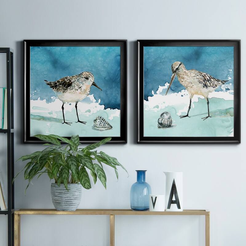 Delray Sandpiper I-Premium Framed Canvas - Ready to Hang - Multi-Color