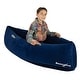 preview thumbnail 3 of 3, Bouncyband Comfy Hugging Peapod Sensory Pod, 60", Ages 6-12 Up to 3-5'1" Tall, Blue