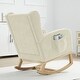 preview thumbnail 2 of 28, Reclining Glider Rocking Chair with Extendable Footrest, High Backrest & Side Storage Pocket