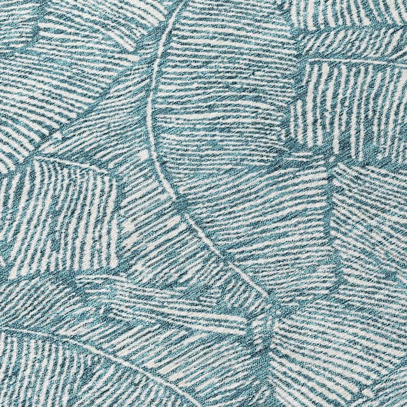 Machine Washable Indoor/ Outdoor Chantille Tropical Palm Rug