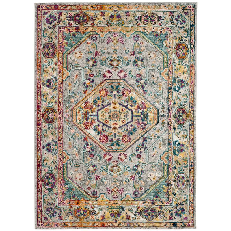 SAFAVIEH Savannah Basmah Boho Oriental Polyester Medallion Rug
