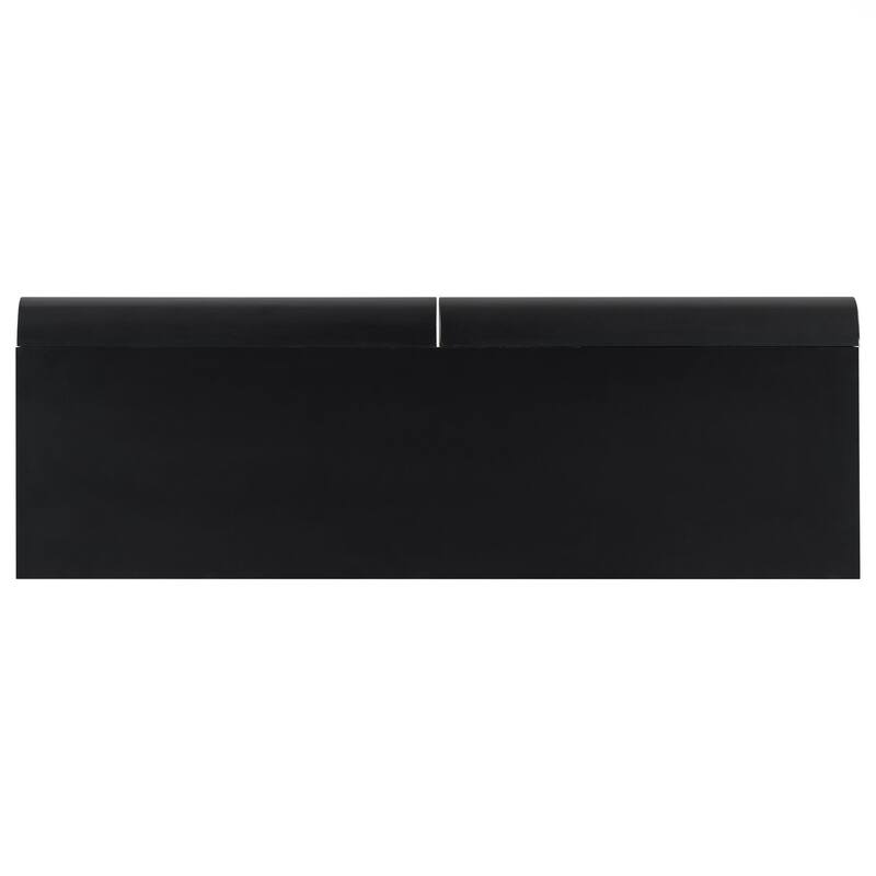 Modern Entryway Table with 2 Curved Drawers,Space-Saving Hallway Table ,Contemporary Narrow Sofa Table for Living Room,Bedroom