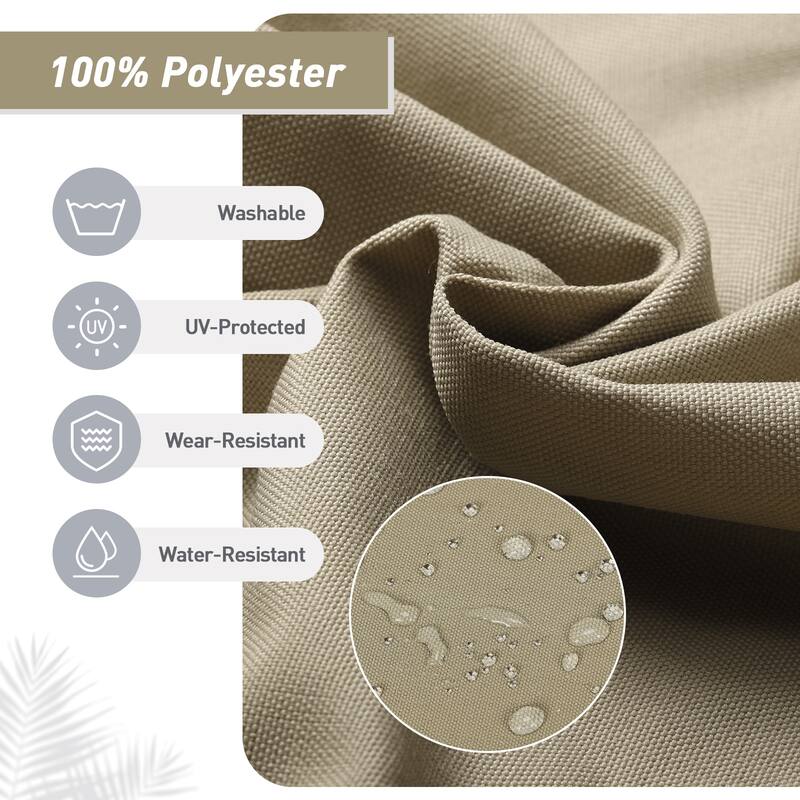 Aoodor Patio High Back Chair Cushions Set of 2