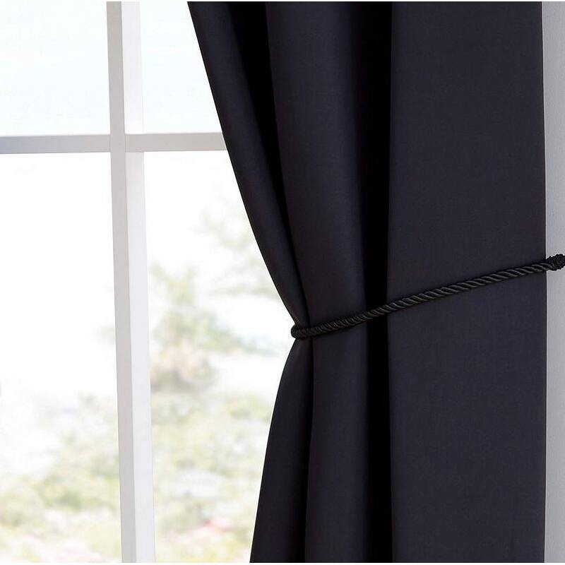 Home Sweet Home Dream Thermal Insulated Blackout Curtain Panels with Tie-Backs