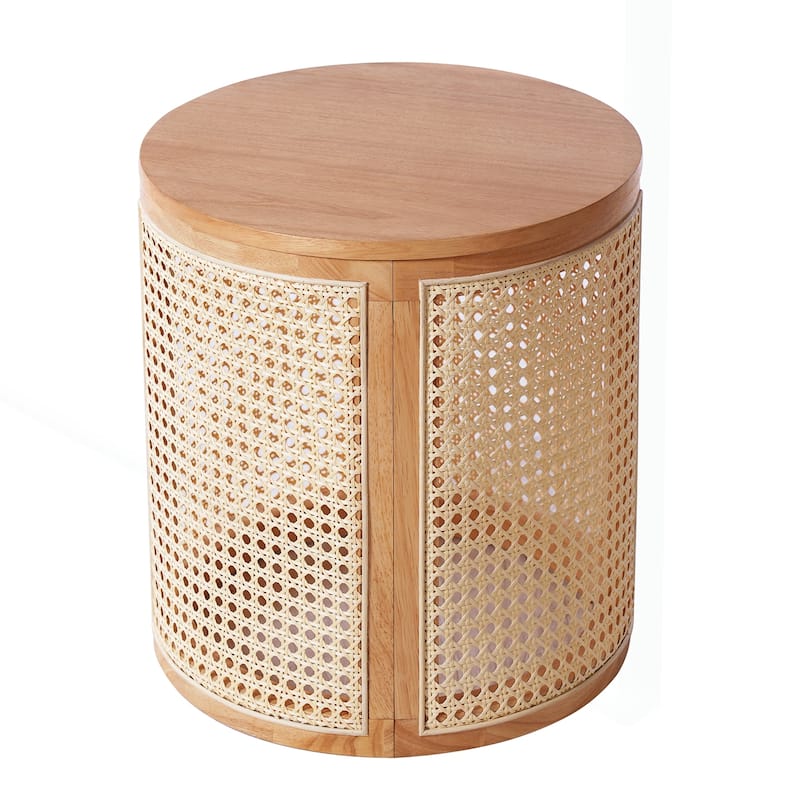 Charming Solid Wood Side Table with Versatile Appeal