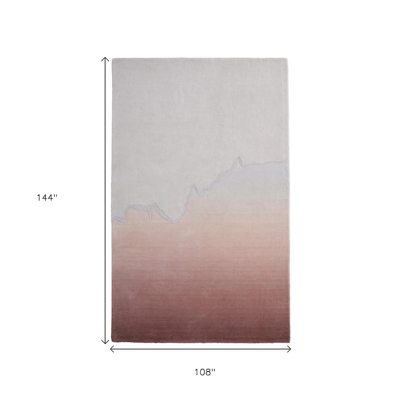 HomeRoots Ombre Casual Rectangle Area Rug