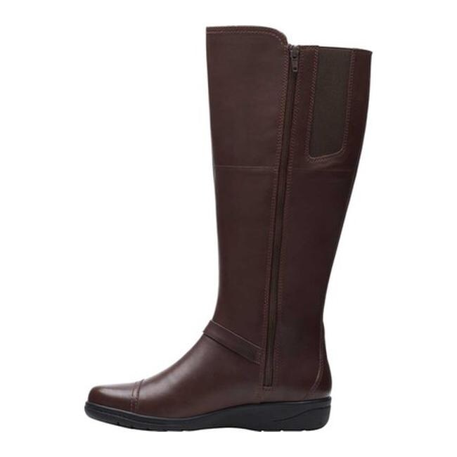clarks knee high leather boots