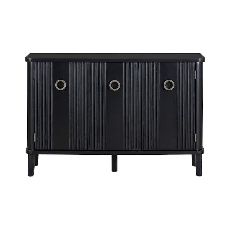 Mandschuric Cabinet with Three Acacia Solid Doors
