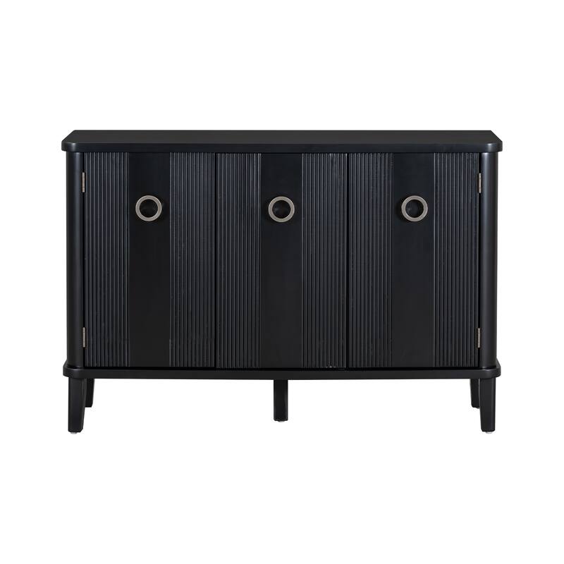 Sideboard Cabinet with Three Solid Wood Doors