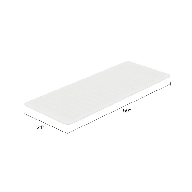 Oversized Bathroom Rug - Extra-Long Memory Foam Bath Mat with Nonslip Backing by Windsor Home