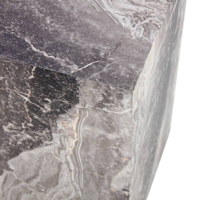 Elevate your living space with this modern MDF coffee table, which showcases gray textured patterns