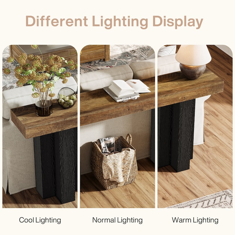 63-Inch Console Table for Entryway