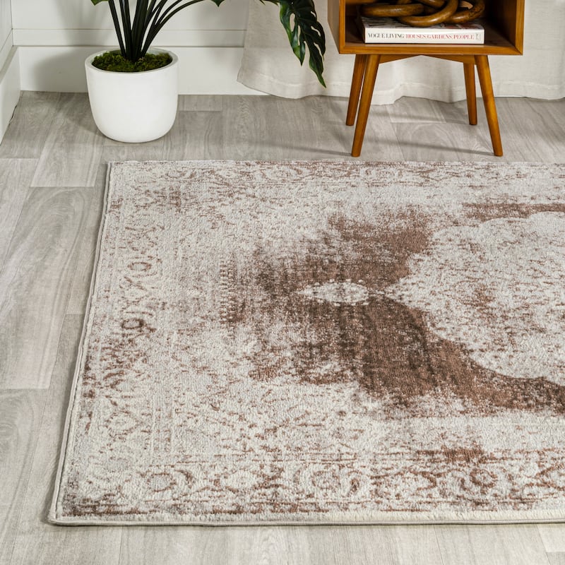 JONATHAN Y Rosalia Cottage Medallion Area Rug
