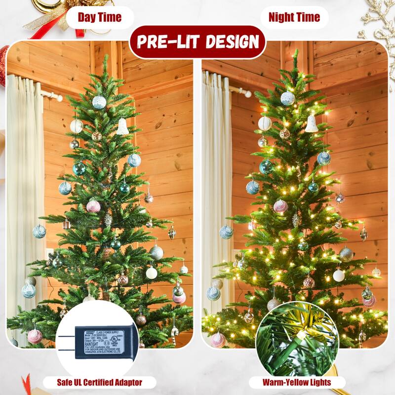 PE&PVC Christmas Tree (with Lights)