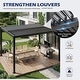 preview thumbnail 21 of 194, EROMMY Outdoor Louvered Pergola with Adjustable Aluminum Roof – Rainproof Gazebo for Patio & Garden