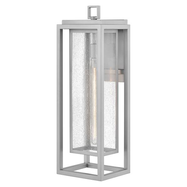 slide 1 of 1, Hinkley Lighting 1009 Republic 27" Tall Wall Sconce Satin Nickel
