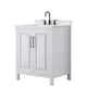 Option White / Giotto Quartz Top / Matte Black Hardware