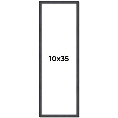 10x35 Frame Brown Solid Wood Picture Frame - Complete Modern Photo