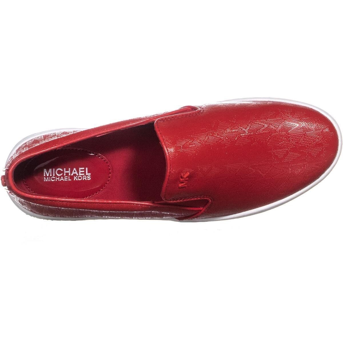 michael kors keaton slip on red