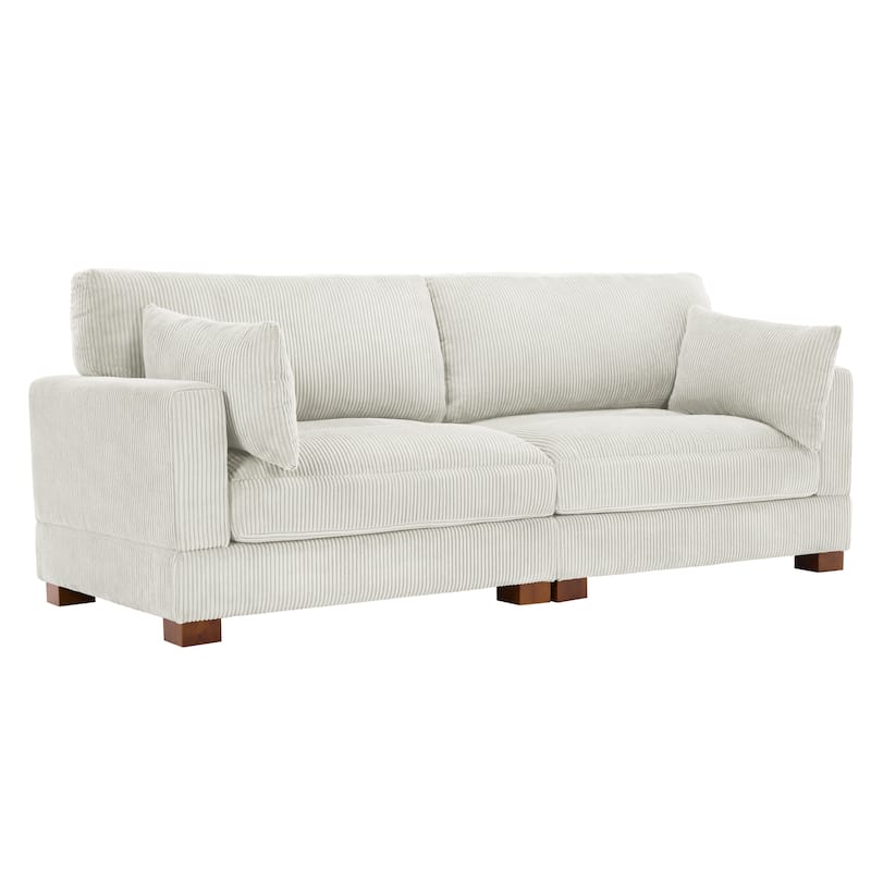 Corduroy Upholstered Modular Sectional Sofa for Living Room