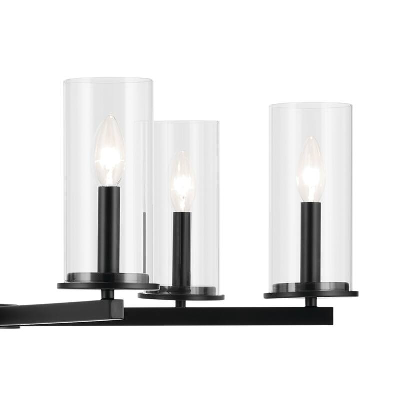 Kichler Lighting Crosby 32.25 in. 6-Light Clear Glass Chandelier