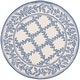 preview thumbnail 40 of 105, SAFAVIEH Handmade Chelsea Kimber Trellis French Country Wool Rug 3' Round - Ivory/Light Blue - Round