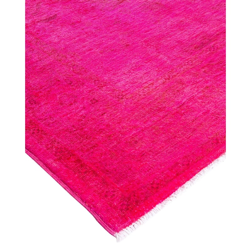 Vibrance, One-of-a-Kind Hand-Knotted Area Rug - Pink, 6' 1" x 8' 10" - 6' 1" x 8' 10"