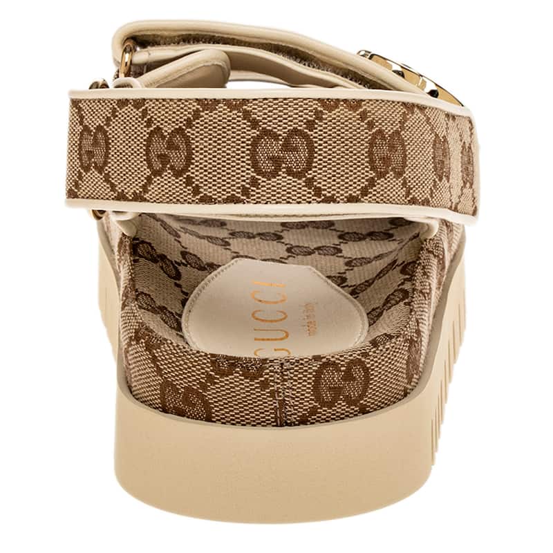Gucci Canvas Sandal with Double G