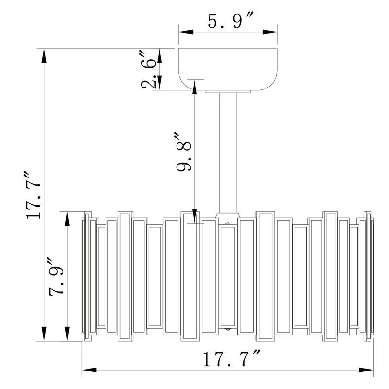 Walda 6-light Brass and Frosted Glass Staggered Panes Fandelier Lighted Ceiling Fan Remote Control - Brass-White