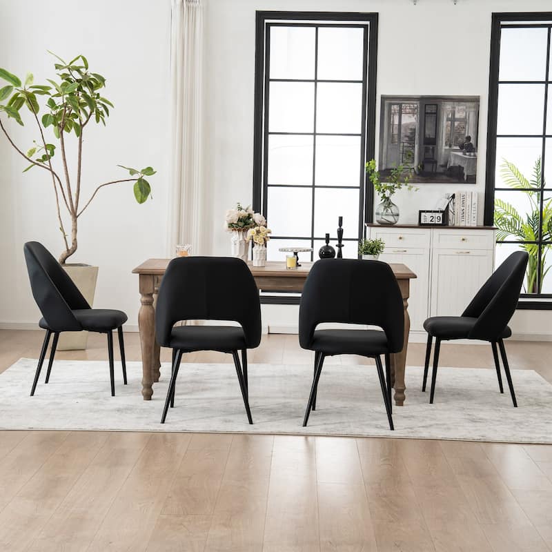 Modern Dining Chairs Set of 2 Armless Chairs 22.83"Wx22.05"Dx34.65" H