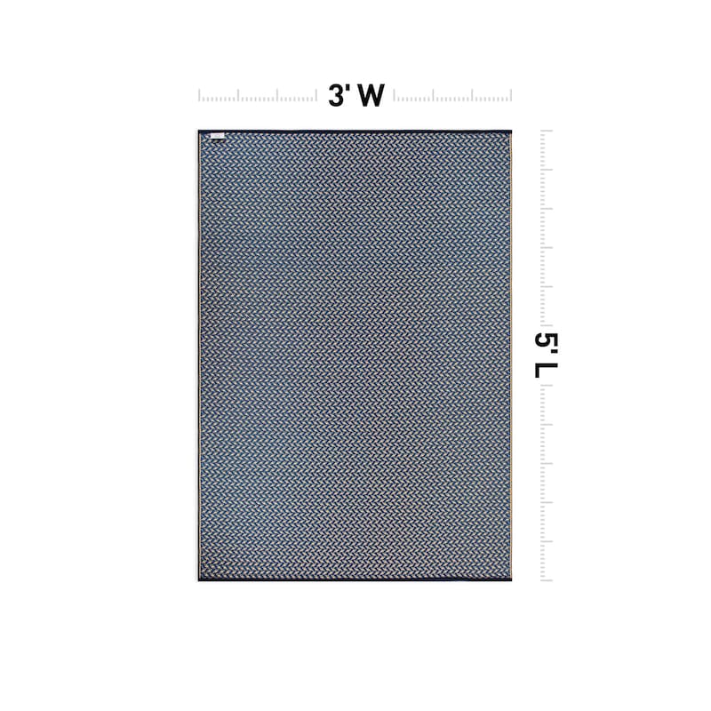Contemporay Solid Reversible Plastic Outdoor Rugs
