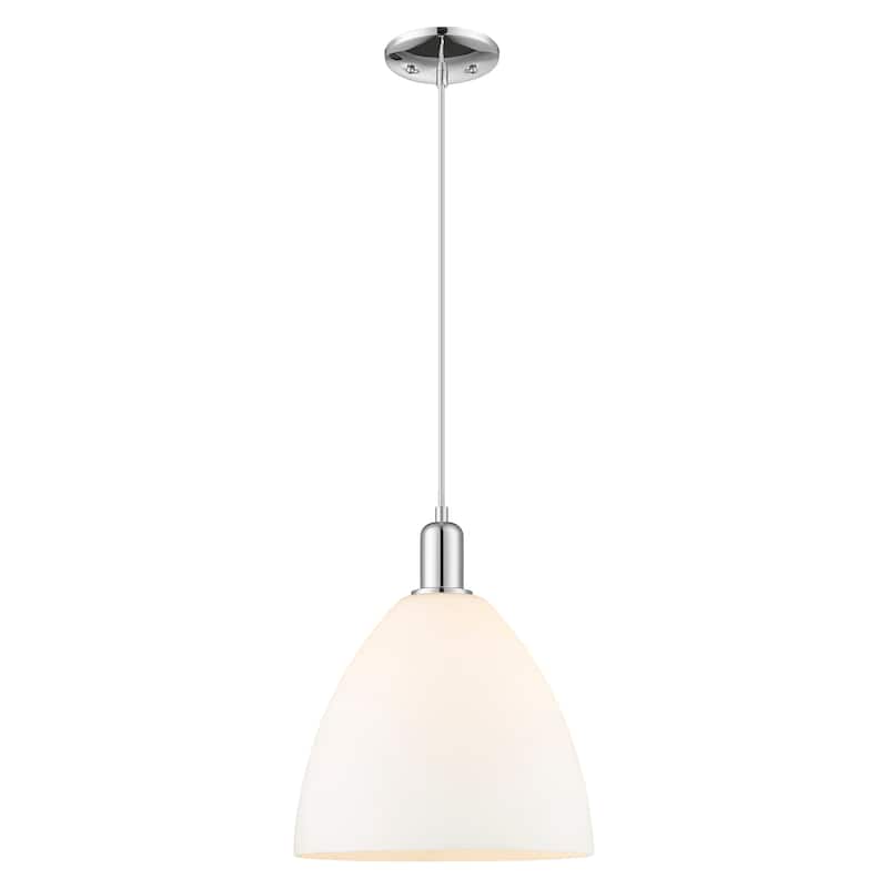 Innovations Lighting Endless Possibilities Arcadia - Bristol - 1 Light 12" Cord Hung Mini Pendant - Polished Chrome/Matte White