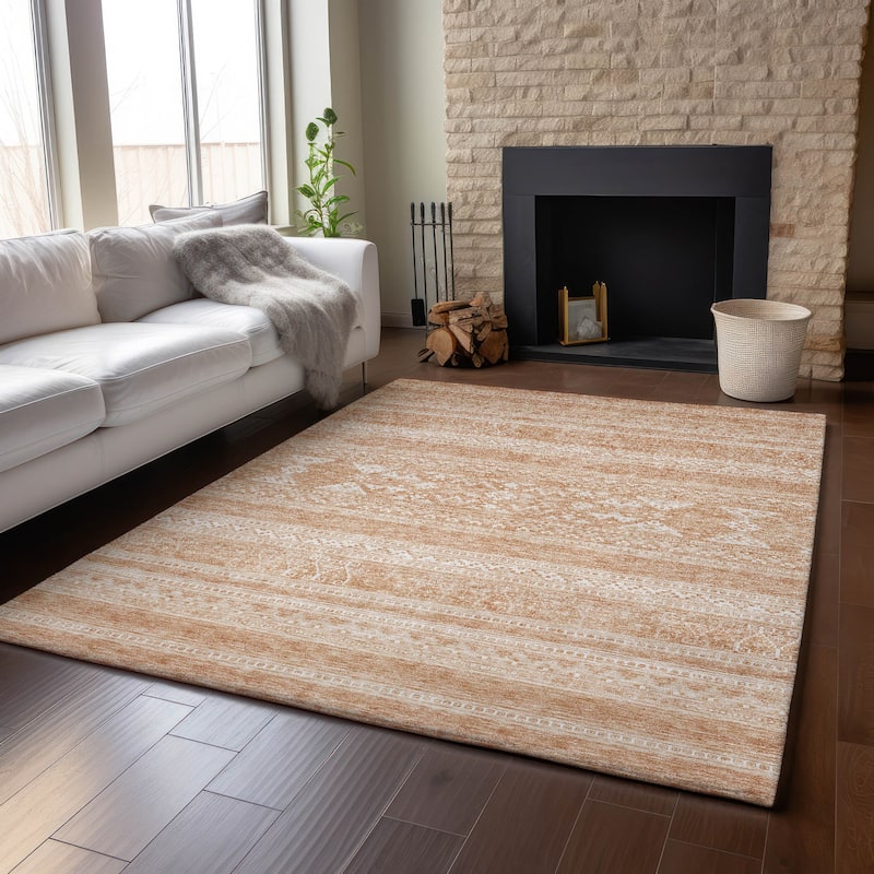 Premium Washable Super Soft Boho Stripe Mayfield Rug
