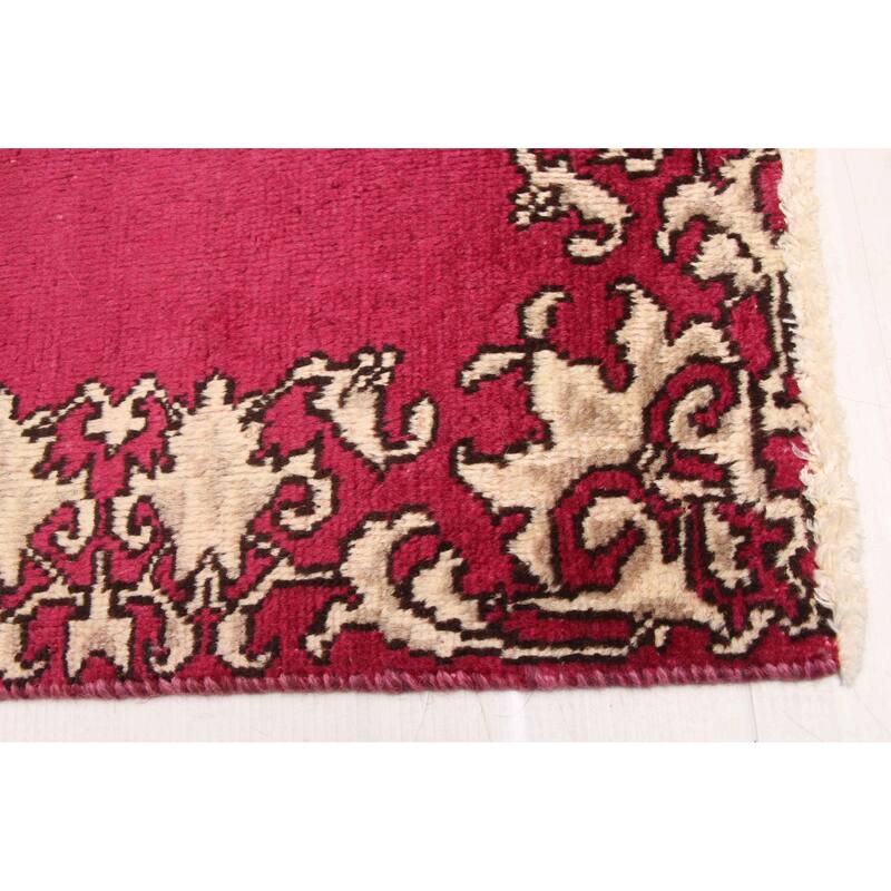 ECARPETGALLERY Hand-knotted Andelz Burgundy Wool Rug - 2'4 x 12'1
