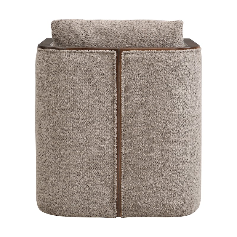 Christopher Knight Home Kest Rubberwood Fabric Dining Chair with Oversized Upholstered Comfort