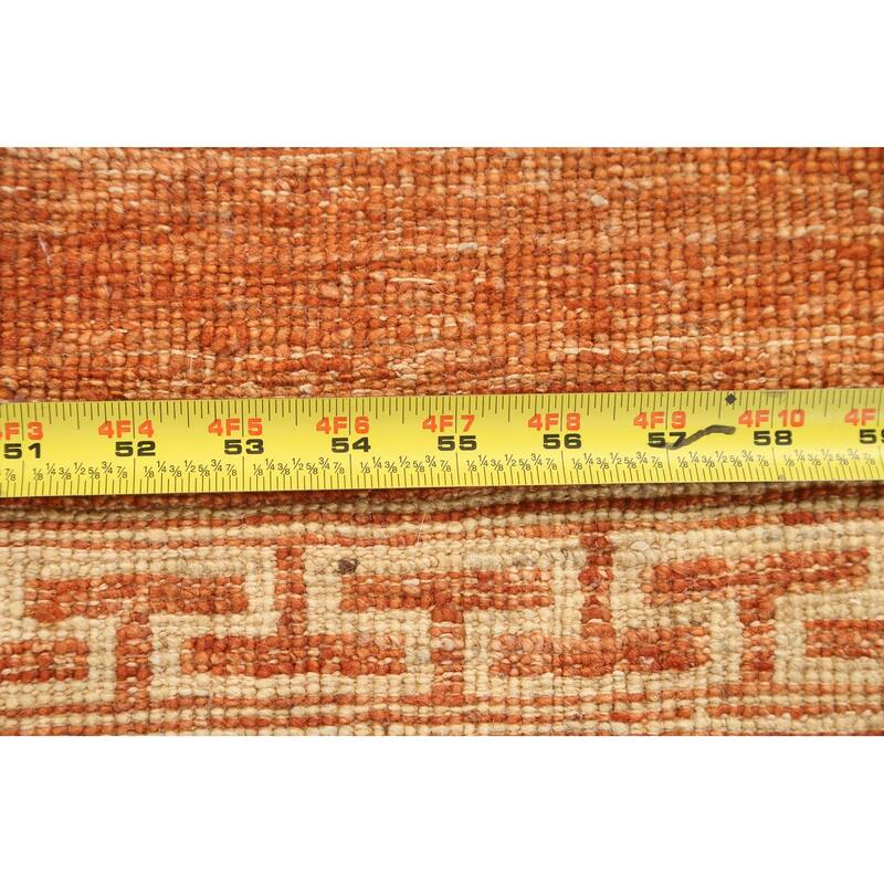 Orange Gabbeh Kashkoli Oriental Runner Rug Wool Hand-knotted Carpet - 2'8" x 9'4"