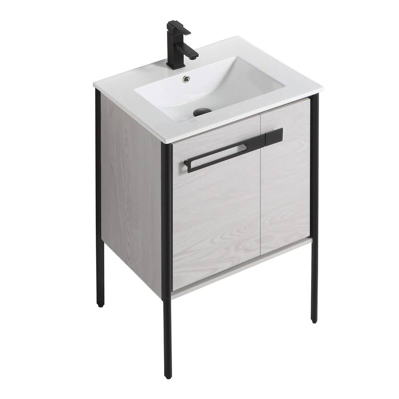 Fine Fixtures Oakville Bathroom Vanity with White Ceramic Sink