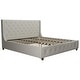 preview thumbnail 21 of 21, CosmoLiving by Cosmopolitan Mercer Upholstered Bed Light Grey - King