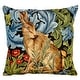 Hare In The Forest by William Morris Tapestry Throw Pillow - Bed Bath ...