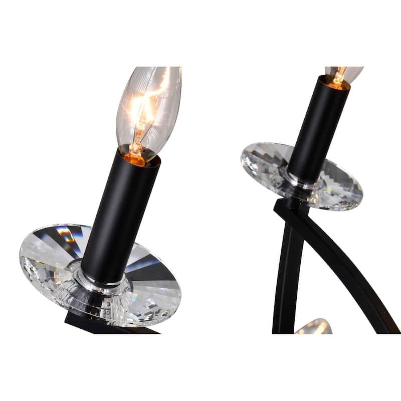 Arkansas 12 Light Chandelier With Black Finish