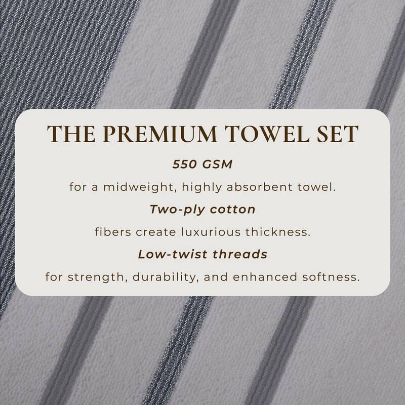 Linery & Co. Luxury Cotton Decorative Towel Set.