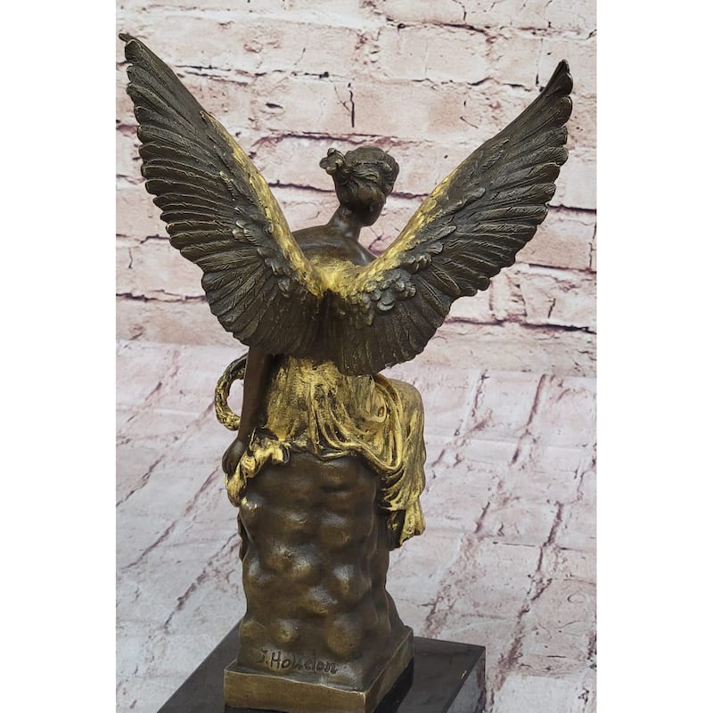 Art Deco Xmas Christmas Angel Bronze Sculpture Louver Museum Quality Home Decor