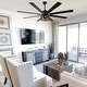 preview thumbnail 3 of 11, Chichoice 72" Farmhouse Large Ceiling Fan with Lights and Remote, 8-Blade 6 Speeds DC Motor Caged Ceiling Fan for Large Room