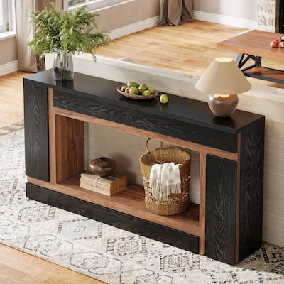63-inch Long Console Sofa Table with Storage for Entryway Living Room - 63" W x 11.81" D x 31.5" H